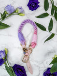 Bild in Galerie-Betrachter laden, Rope dog collar in rainbow colors. Luxury dog accessories.
