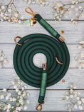 Bild in Galerie-Betrachter laden, Premium rope leash in green for puppies and small dogs.